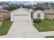 Charming single-story home with a well-manicured lawn and a two-car garage at 518 Winthrop Dr, Spring Hill, FL 34609