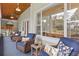 Cozy back porch with comfortable seating and an outdoor kitchen area at 523 2Nd Sw Ave, Lutz, FL 33548