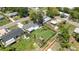 Aerial view of house showing a large backyard with a wooden fence at 5514 7Th N Ave, St Petersburg, FL 33710