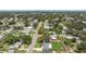 Scenic aerial view of neighborhood with tree-lined streets and well-kept lawns at 5514 7Th N Ave, St Petersburg, FL 33710