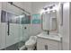 Modern bathroom featuring a glass shower and stylish decor at 5710 Tortoise Pl, Apollo Beach, FL 33572