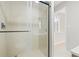 Clean and updated bathroom featuring modern shower with glass door at 6012 Flora Ter, Apollo Beach, FL 33572