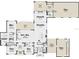 Detailed first floor plan featuring a large kitchen, great room, den, multiple entries and a 3 car garage at 125 Avonwood, Tampa, FL 33625