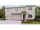 Charming two-story home with a three-car garage, well-manicured lawn, and tasteful landscaping at 19727 Gladeview Way, Land O Lakes, FL 34638