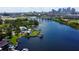 Waterfront estate with private dock and pool overlooking scenic water views and downtown skyline at 2205 N Riverside Dr, Tampa, FL 33602