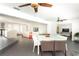 Spacious living space features an open layout with dining area and kitchen at 2205 N Riverside Dr, Tampa, FL 33602