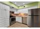 Well-lit kitchen with stainless steel appliances, white cabinetry, and tile backsplash at 2256 Philippine Dr # 24, Clearwater, FL 33763