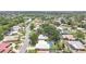 Discover a serene neighborhood from above, featuring lush greenery and well-maintained homes at 2418 Cardwell Way, Sarasota, FL 34231