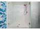 Contemporary glass shower with sleek fixtures and tiled walls at 3029 Brookfield Ln, Clearwater, FL 33761