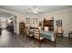 Traditional dining room with a wooden table and chairs at 3137 Banyan Hill Ln, Land O Lakes, FL 34639