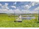 Picturesque dock with tranquil water views and lush greenery at 35836 Lakeshore Dr, Dade City, FL 33525
