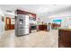 Modern kitchen with stainless steel appliances and stylish cabinetry at 35836 Lakeshore Dr, Dade City, FL 33525