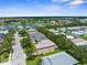 Beautiful aerial view of a lakeside community featuring well-maintained homes and lush green landscaping in a suburban setting at 5015 58Th E Ter, Bradenton, FL 34203