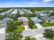 Aerial view of a single-Gathering home in a residential neighborhood with tree-lined streets at 5015 58Th E Ter, Bradenton, FL 34203