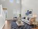 Bright living room boasts high ceilings, modern decor, and a cozy seating area at 5015 58Th E Ter, Bradenton, FL 34203