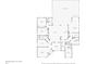 Floor plan showing the layout of the home including bedrooms, bathrooms, living room, and kitchen at 803 Brooker Village Cir, Lutz, FL 33548