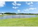 Picture of the water retention pond. Perfect for a quiet place to think and relax with nature at 12826 French Market Dr, Riverview, FL 33579