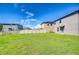 Large backyard offers plenty of space for gardening, playing, and enjoying the outdoors at 15505 Wicked Strong St, Sun City Center, FL 33573
