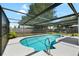 Serene screened pool, perfect for relaxing in a private backyard oasis at 3133 Payne St, New Port Richey, FL 34655