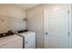 Functional laundry room complete with modern appliances, utility sink, and convenient shelving at 36958 Sagemoor Dr, Zephyrhills, FL 33541