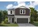Charming two-story home boasts a two-car garage, neutral colors, and tasteful trim at 36964 Sagemoor Dr, Zephyrhills, FL 33541
