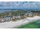 Beautiful aerial view overlooking waterfront neighborhood with ocean and beach at 417 41St Ave, St Pete Beach, FL 33706