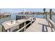 A dock with a sink provides a spot to clean and prepare for a day out on the water at 417 41St Ave, St Pete Beach, FL 33706