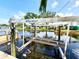 Dock over clear water at 5101 Dover Ne St, St Petersburg, FL 33703