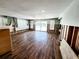 Spacious open floor plan featuring tile flooring and sliding glass doors to the pool at 5101 Dover Ne St, St Petersburg, FL 33703