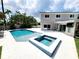 Relaxing pool and spa featuring clear blue water at 5101 Dover Ne St, St Petersburg, FL 33703