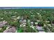 Aerial view of neighborhood with mature trees and a glimpse of the waterway at 5119 23Rd S Ave, Gulfport, FL 33707