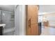 Stylish bathroom with a glass-enclosed shower and modern fixtures at 5119 23Rd S Ave, Gulfport, FL 33707