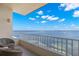 Balcony with comfortable seating and panoramic water views at 5153 Isla Key S Blvd # 415, St Petersburg, FL 33715