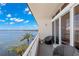 Inviting balcony with seating and breathtaking views of the water at 5153 Isla Key S Blvd # 415, St Petersburg, FL 33715