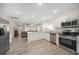 Spacious kitchen with granite countertops, stainless steel appliances, and an open layout at 520 34Th N Ave, St Petersburg, FL 33704