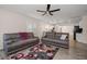Open-concept living area with modern furnishings and seamless flow to the kitchen at 520 34Th N Ave, St Petersburg, FL 33704