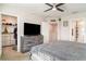 Primary bedroom showing access to the ensuite bath and walk in closet at 5519 Tripoli Dr, Palmetto, FL 34221