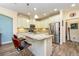 Kitchen with stainless steel appliances and granite countertops at 644 Chipper Dr, Sun City Center, FL 33573