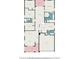 Floor plan layout featuring bedrooms, bathrooms, living areas, kitchen, laundry, and garage at 8104 Abbey Mist Cv, Tampa, FL 33619