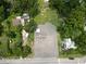 Aerial view of property showing surrounding land and other houses in the area at 11907 Frontage Rd, Dade City, FL 33525