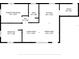Layout showing a spacious primary bedroom, and open dining area at 11907 Frontage Rd, Dade City, FL 33525