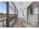 Screened patio with seating providing a comfortable outdoor space at 12760 Indian Rocks Rd # 1049, Largo, FL 33774