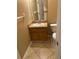 Bathroom featuring a vanity with a sink, mirror, and a toilet at 19239 Stone Hedge Dr, Tampa, FL 33647