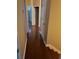Hallway featuring wood floors with access to several rooms at 19239 Stone Hedge Dr, Tampa, FL 33647
