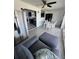 Open living space featuring modern furniture, tile flooring and adjoined dining area at 2306 41St E St, Bradenton, FL 34208