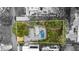 Aerial view of property at 3108 S Omar Ave Tampa, FL 33629 featuring pool and lush landscaping at 3108 S Omar Ave, Tampa, FL 33629