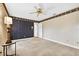 Bedroom featuring a ceiling fan, neutral paint, and decor at 3269 Nicks Pl, Clearwater, FL 33761