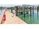 A new dock featuring boat slips at 5353 Gulf Blvd # A402, St Pete Beach, FL 33706
