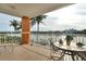 Enjoy beautiful views from this spacious outdoor balcony at 610 Pinellas Bayway S # 5202, Tierra Verde, FL 33715