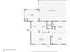 First floor plan showing layout of living spaces, kitchen, bedrooms, office, and screened patio at 8045 Colton Dr, Port Richey, FL 34668